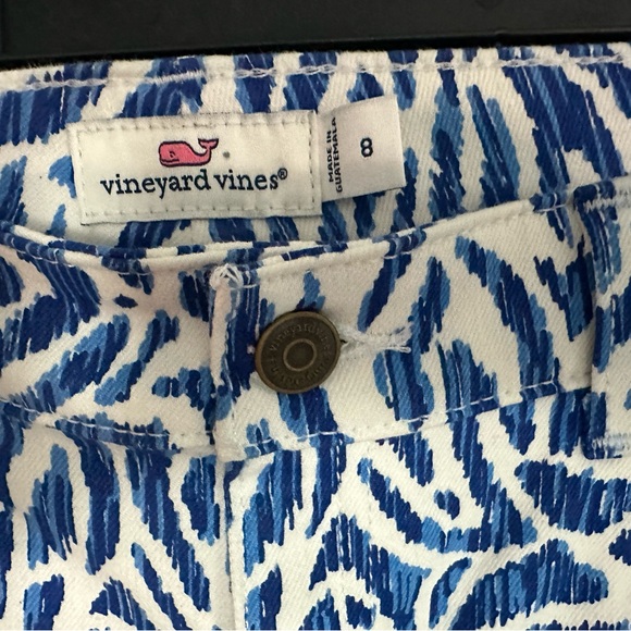 NWT $108 Vineyard Vines Women’s Nautical Zebra Print Skinny Jeans - Size 8 - Picture 6 of 7